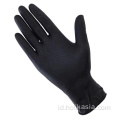 8mil sarung tangan nitril hitam industri sekali pakai